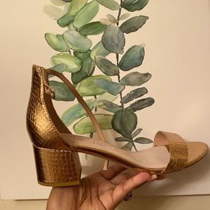 Gold Primark Kitten Heels